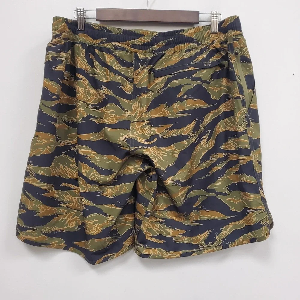 Zero Foxtrot Mens Pull On Drawstring 10 In Inseam Shorts Size XXL Camo Athletic